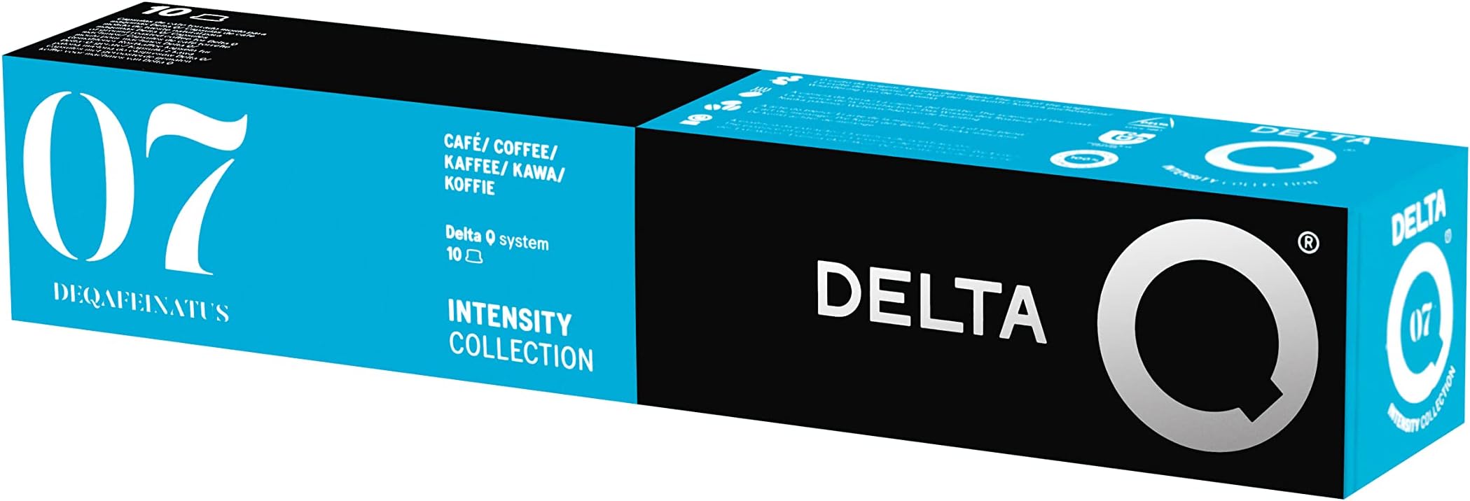 Delta Q Espresso Pods for Delta Q machines, deQaffeinatus - Intensity 1, Notes of Caramel and Toasted Nuts, 70 Coffee Pods