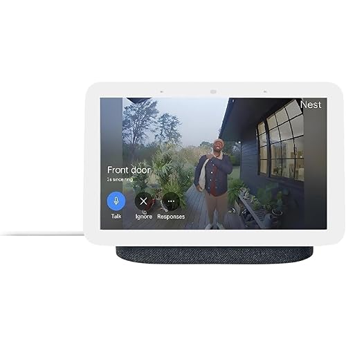 Google Nest Hub 2nd Generation, Taiwan Model, Multi Language Nest Hub 7-inch with English Compatibility, GA01892-TW GUIK2 (Charcoal) (Renewed)