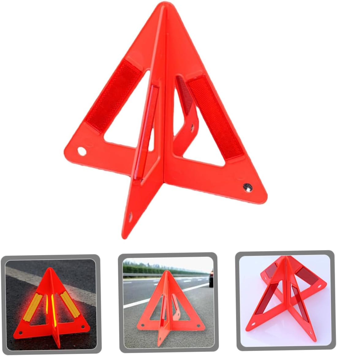 3pcs Emergency Roadside Reflectors Car Safety Reflectors Reflective Road Safety Triangles