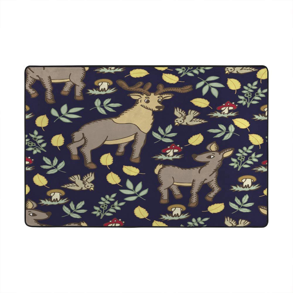 Grand tapis de sol antidérapant motif monstre froid grand format