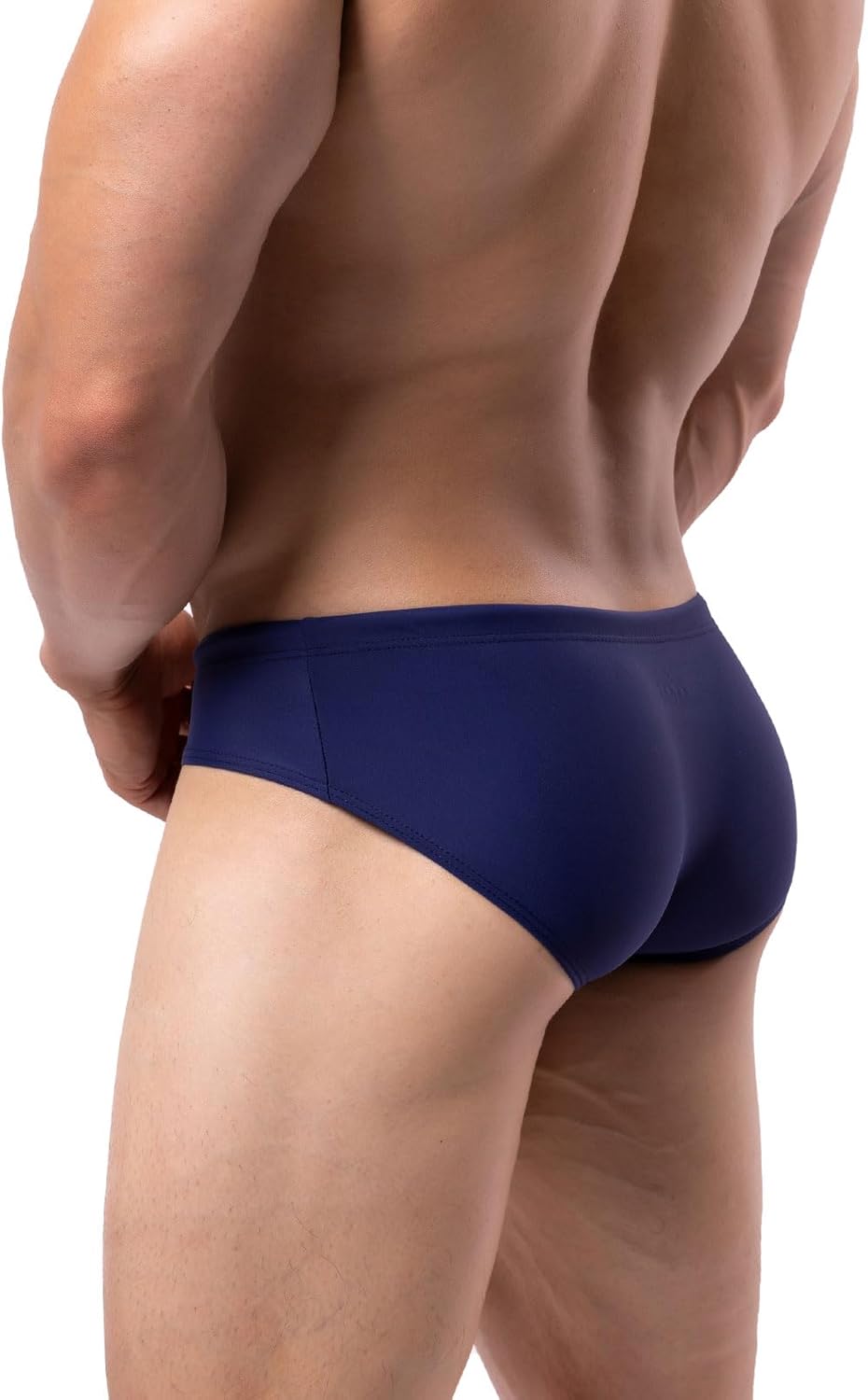 Summer Code Mens Solid Swim Briefs Drawstring Bikini Sport Swimsuit - Image 4