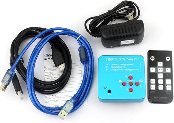 7X-45X Zoom Trinocular Stereo Microscope and 56LED Objective Lens HDMI Digita Microscope Camera for Phone PCB Soldering Repair(C White)
