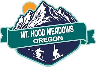 Mt. Hood Meadows Oregon Ski Adventures Souvenir 2 Inch Vinyl Decal Sticker Mountain Design