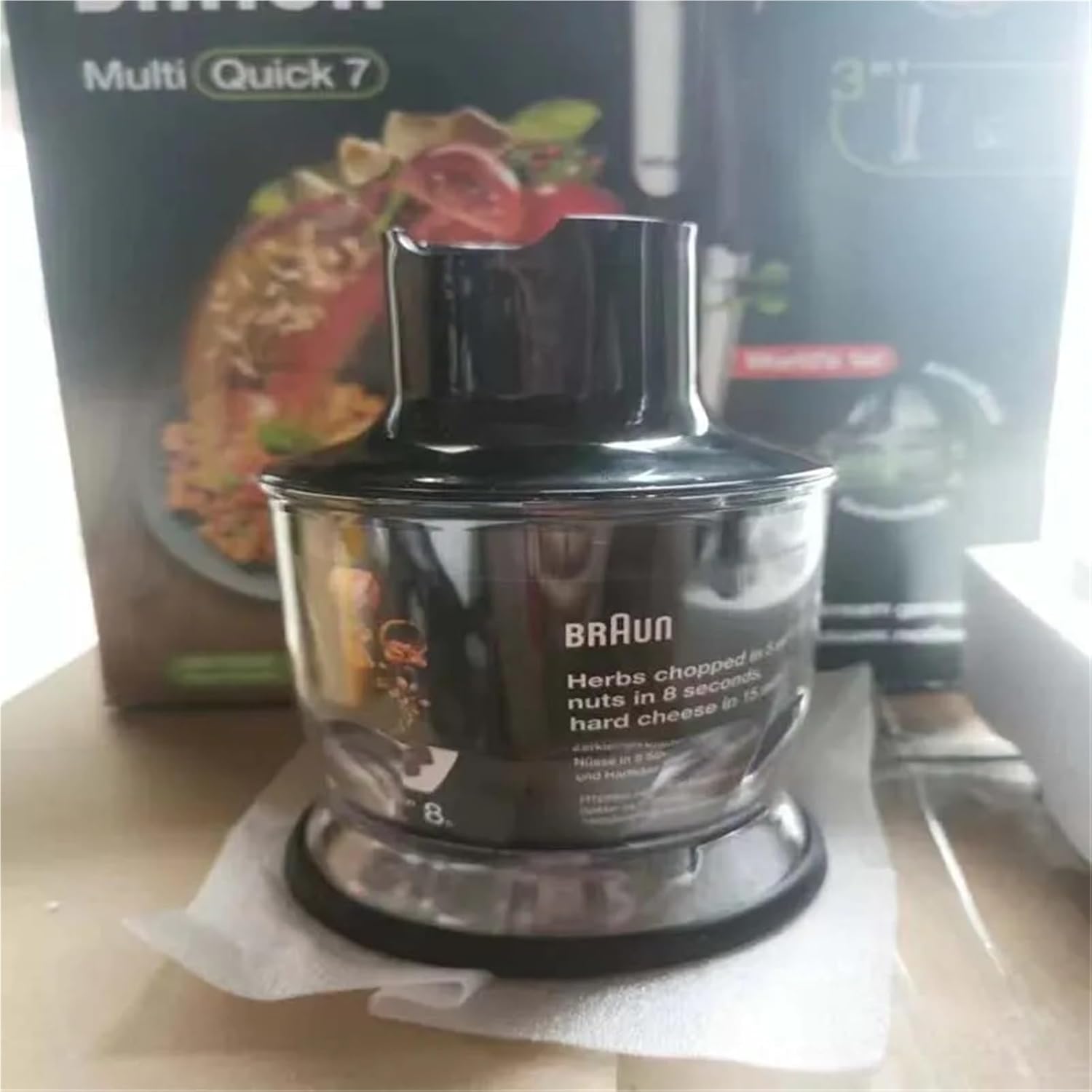 Compatible for Hand Mixer Cutting Cups, 500ml Container Set for Cooking Stick Accessories