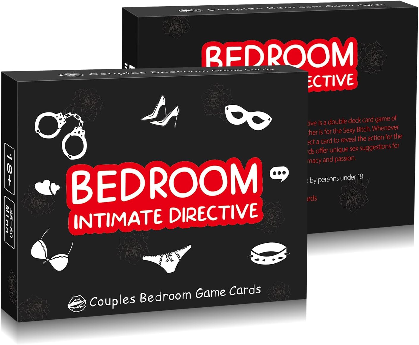 Couple Bedroom Challenge Card Game, 108-Card Couples Game, Suitable for Date Night, Valentine's Day, Halloween, Thanksgiving, The Card is in English