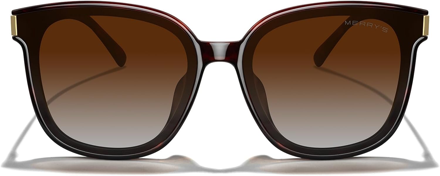 MERRY'S Modern Oversized Square Acetate Sunglasses for Women and Men UV400 Polarized Sunglasses S6196 - Image 2