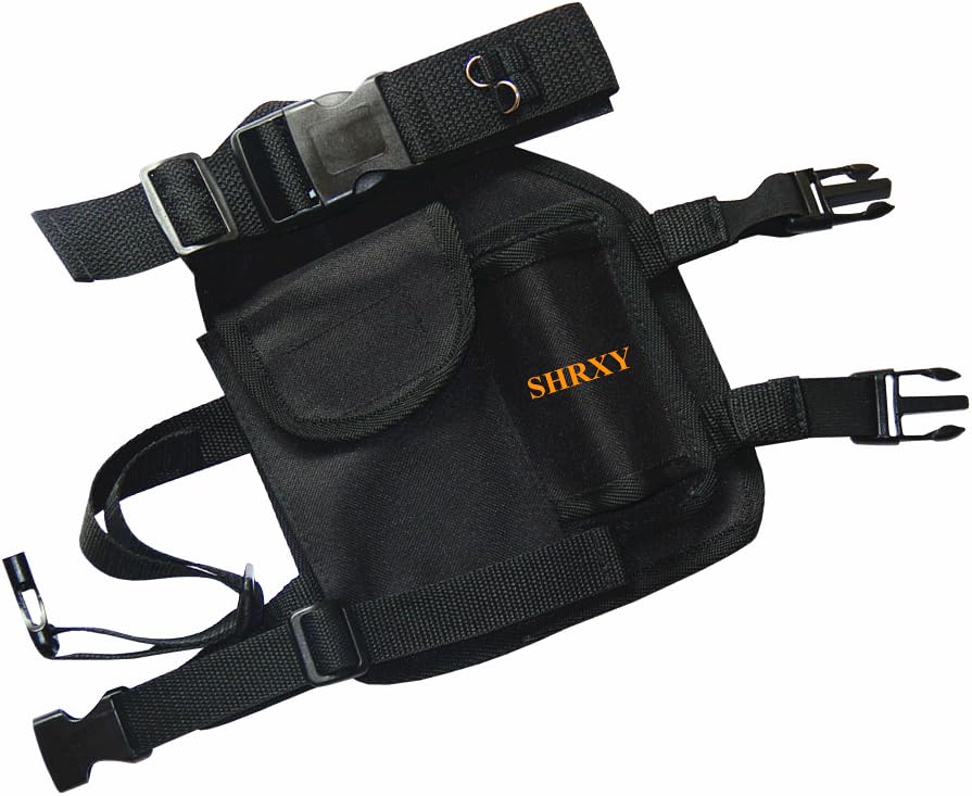 Front view of the shrxy RXD-leg-1 Drop Leg Pouch and Holster