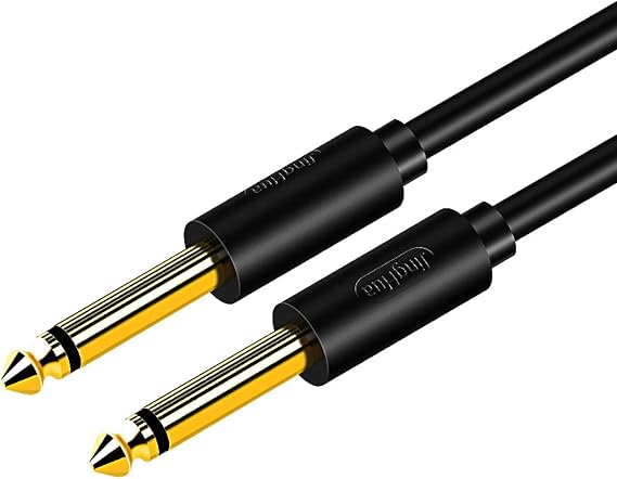 Headphone Amplifier with Audio Cable, HA400 4-Channel Metal Stereo Audio Amplifier, Mini Earphone Splitter W/ 1/4 TRS & DC 12V Power Adapter, for Sound Mixer PC Guitar Studio Stage (Black)