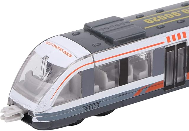 Liyeehao Wear-resistant Alloy Birthday Gift Train Toy, Train Model, for Toddlers Kids(white)