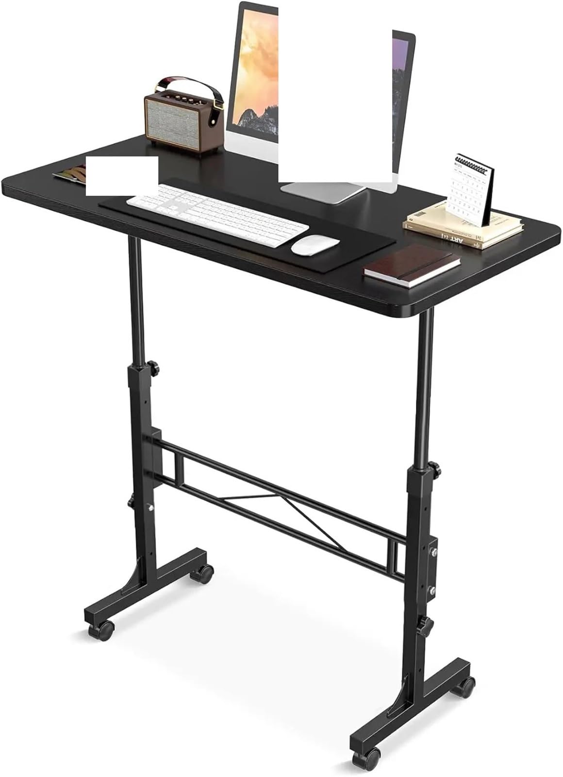 Bureau debout réglable en hauteur pour un espace de travail mobile et ergonomique au quotidien