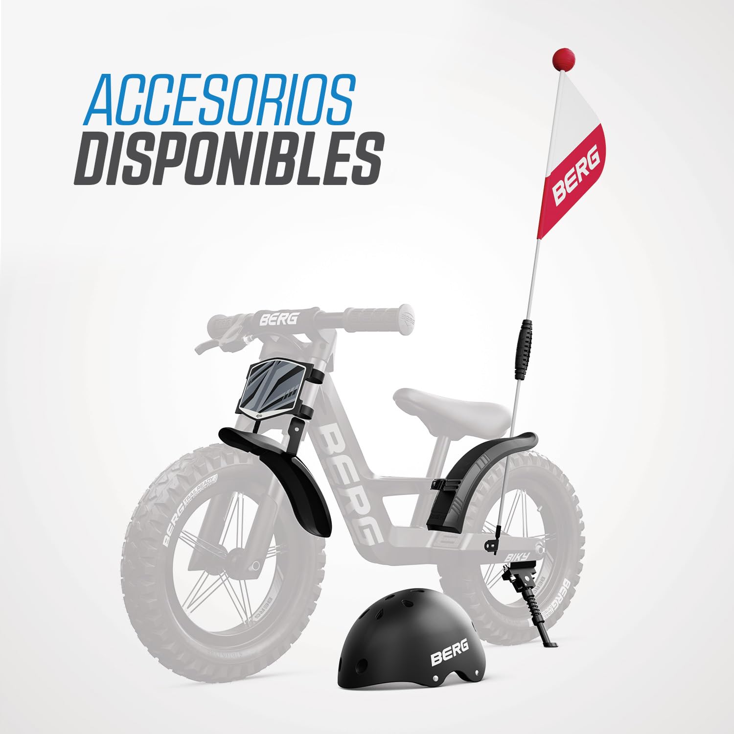 BERG Bicicleta sin Pedales Biky | 2,5-5 años, 12 pulgadas, con freno de mano, cuadro ligero de magnesio, ruedas hinchables