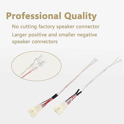 Miniatura 4 de RED WOLF Actualización del conector del arnés de cableado del altavoz del altavoz del salpicadero del coche para Toyota Tundra 2007-2019, Sequoia