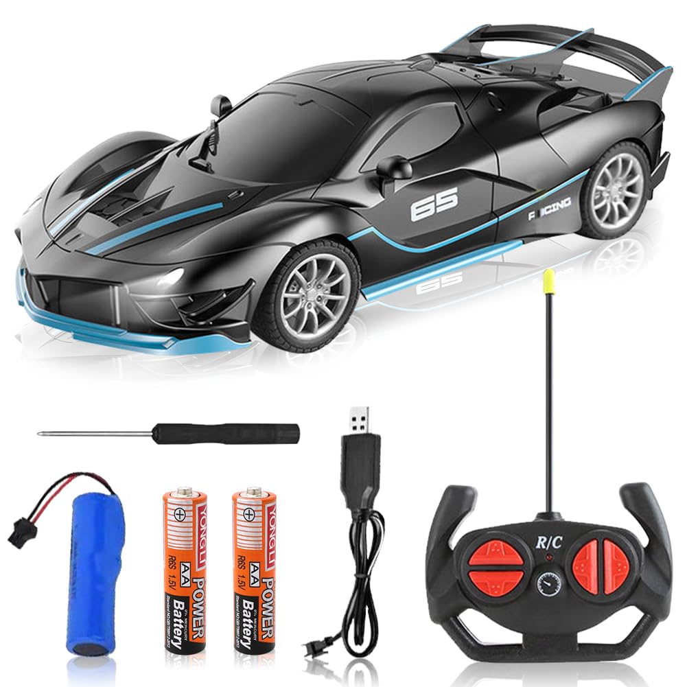 Hatfryf Boys A Remote Control Drift Cars, Black Remote Control Vehicle, Cool Rc Drift Race Cars, Model Toy For - Driftable, Gifts For Kid Dult Party 22 × 10 × 7 Cm