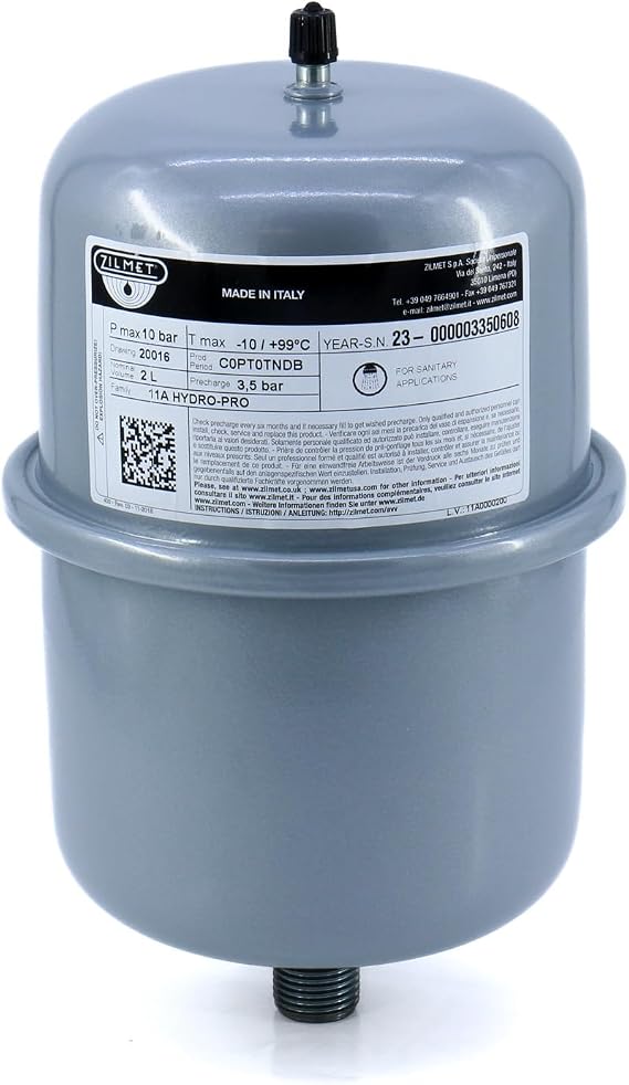 Varem – 2 Litre Potable Expansion Vessel Kit (Kit A B C D) R1002823S4038000