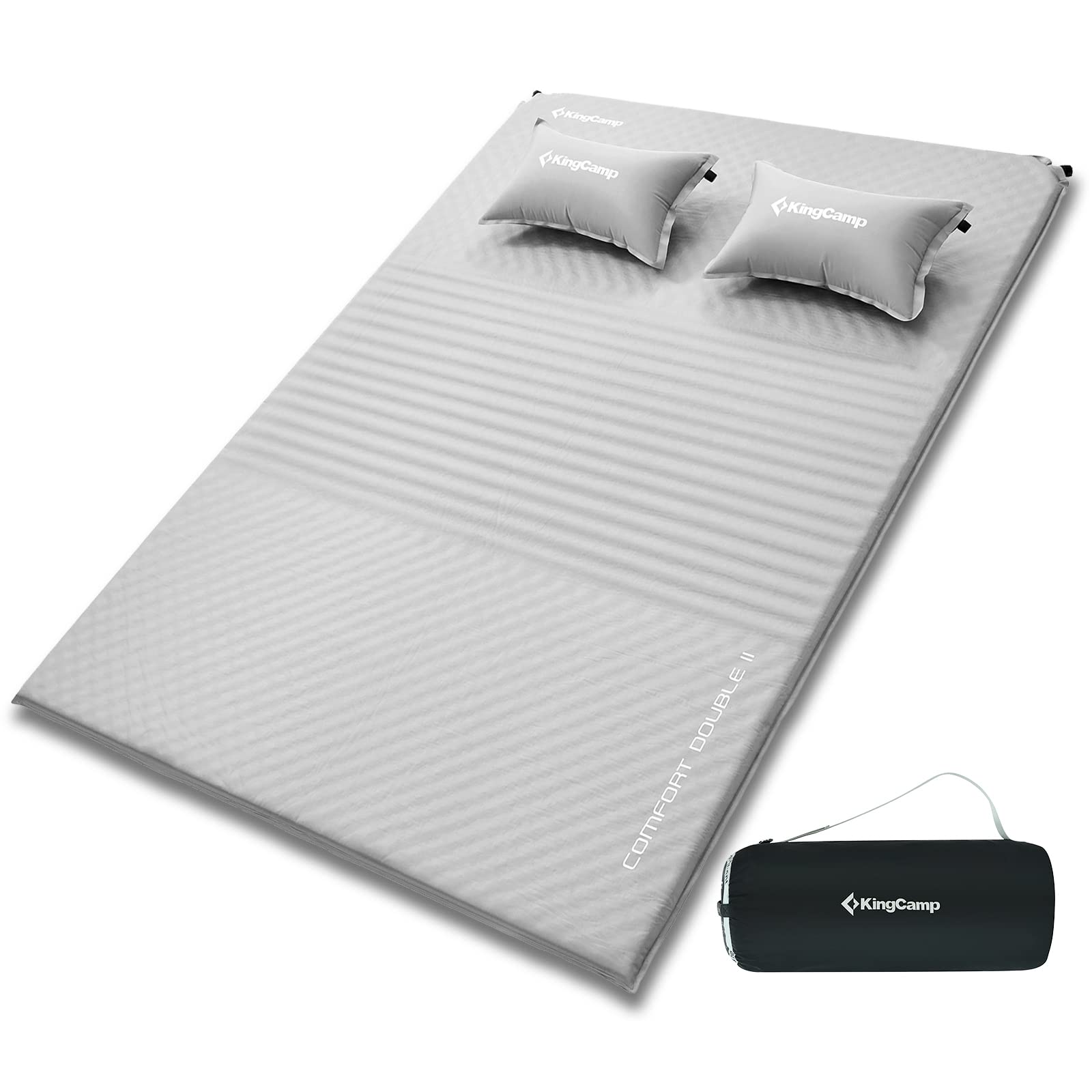 KingCamp Sleeping Pad, Double/Single Self Inflating Mat Air Mattress