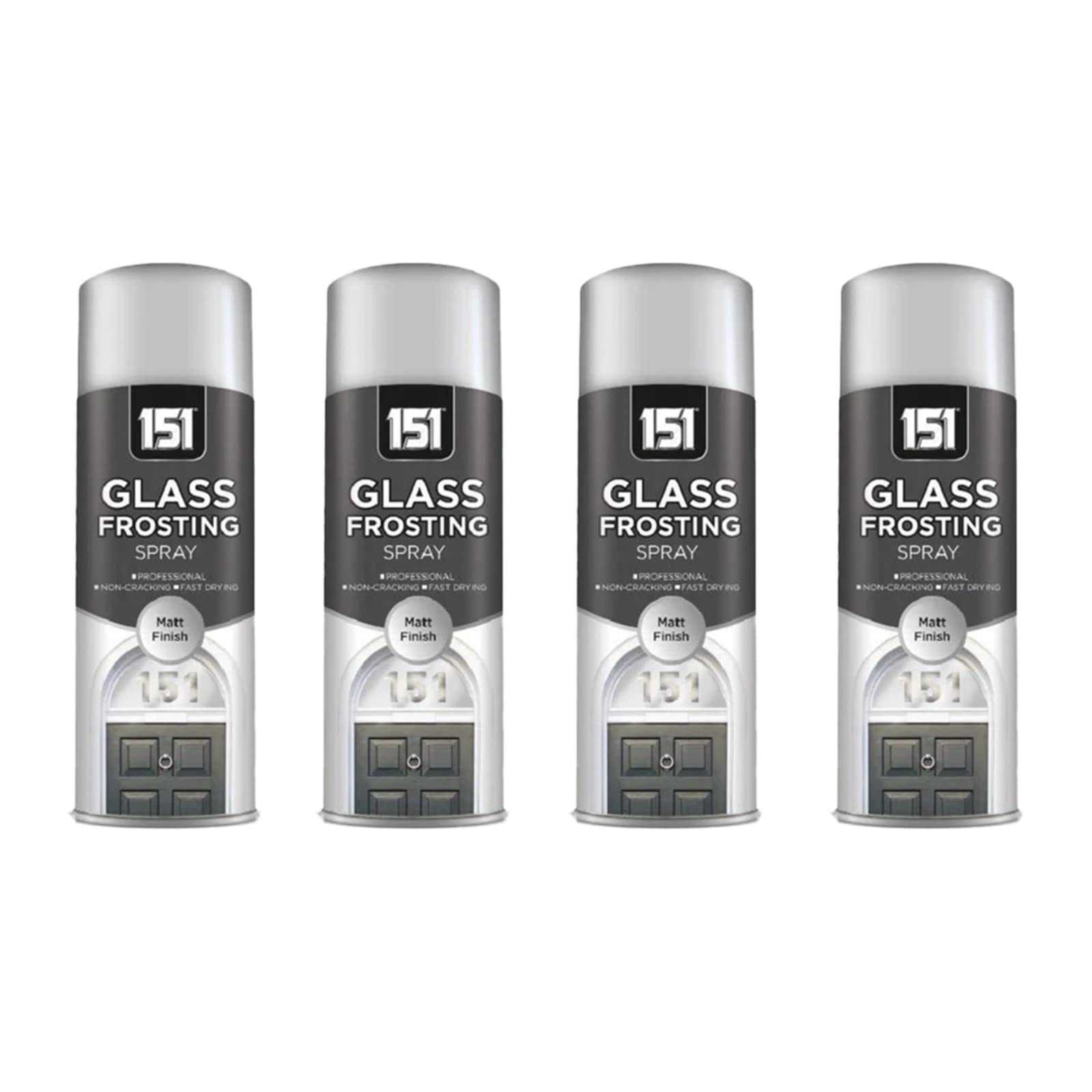 PNJB, Window Glass Frosting Privacy Spray Paint Privacy Decorative Bath Window, Glass Frosted Spray, Window Door Security, Privacy & Decor, (400ml), (4 Pcs)