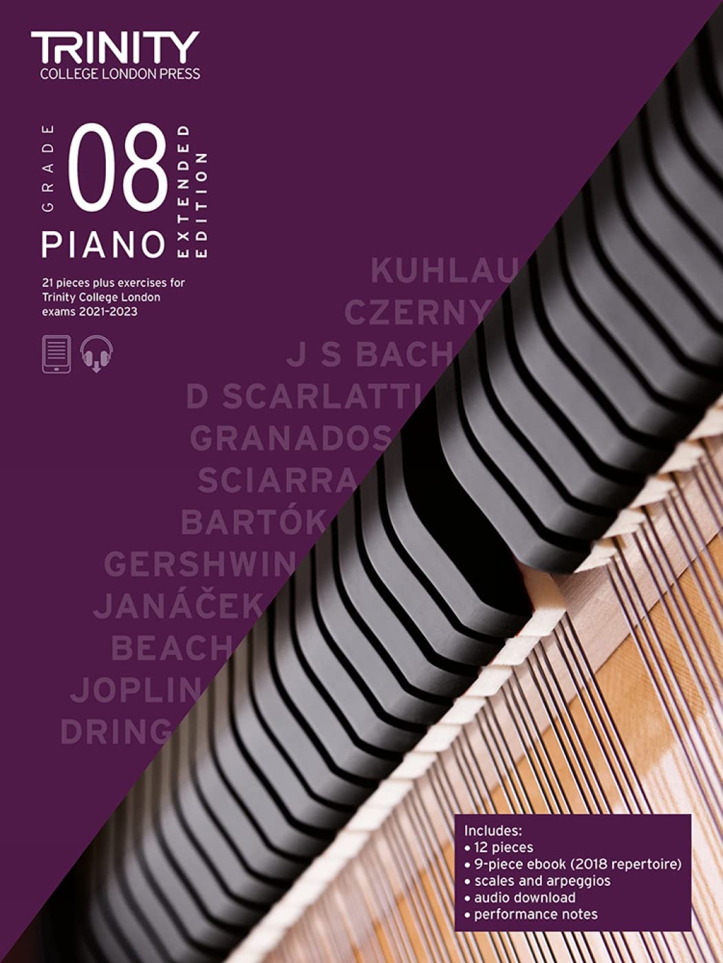 Trinity College London Piano Exam Pieces Plus Exercises From 2021: Grade 8 - Extended Edition Sheet music – 4 Aug. 2020