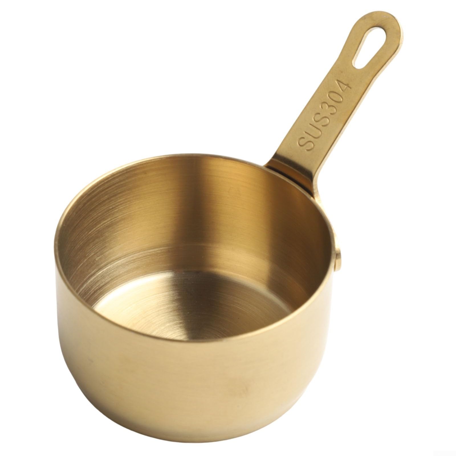 100ML Stainless Steel Mini Sauce Pan Small Milk Pot Non-Stick Saucepan with Long Handle for Cooking Porridge Warming