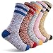 Produktbild FEIDEER Damen Wandersocken Multipack Outdoor Freizeit Socken Wicking Kissen Crew Socken Gr. 37-42, Grau Pink/Grau Blau/Grau Gelb/Grau Rot/Grau-2