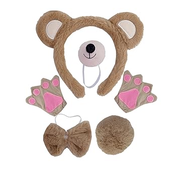 トトロ風クマと羊コスチュームクマのぬいぐるみセット トトロ風クマと