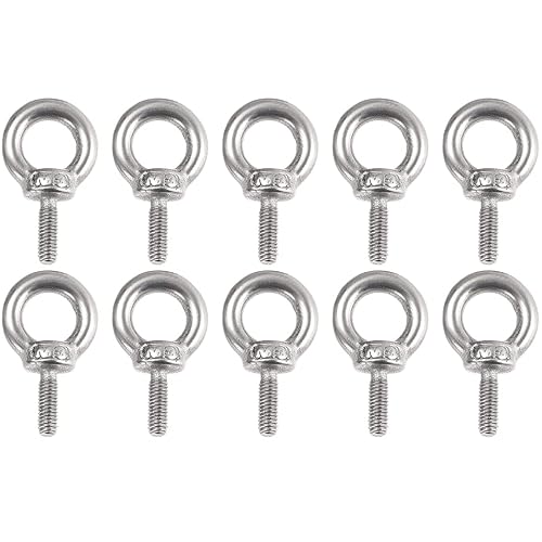 RANIT Tornillos de elevación M5 x 0394in 304 de acero inoxidable macho 0031in Tornillos de rosca de paso para maquinaria anillo de hombro paquete de