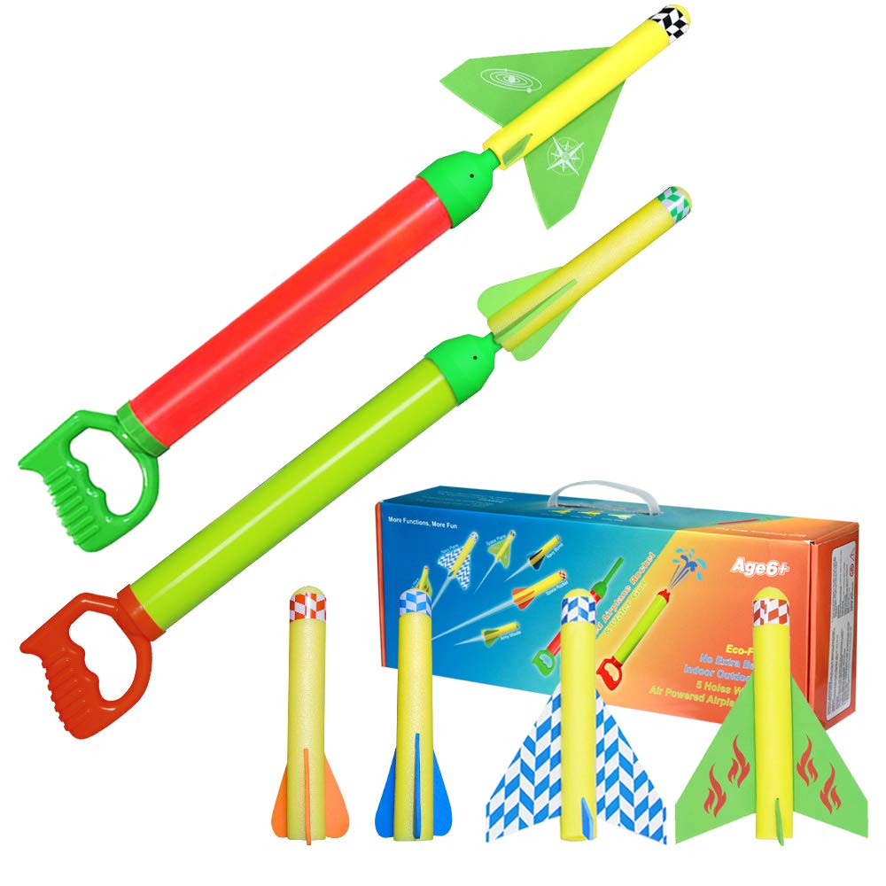 Buy HONPHIER Rocket Launcher for Kids Plane Toys Foam Flying Plane 3 in