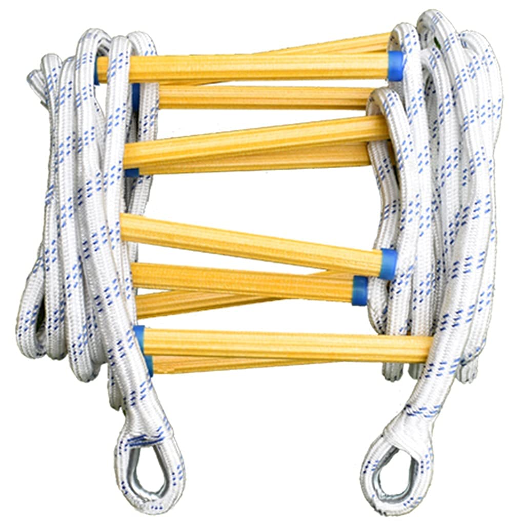 KFGISD, Emergency Escape Ladder Escape Ladder Fire Resin Non-Slip Nylon Ladder for Household Use10M/32.8Ft,Rope Ladder(10M/32.8Ft)