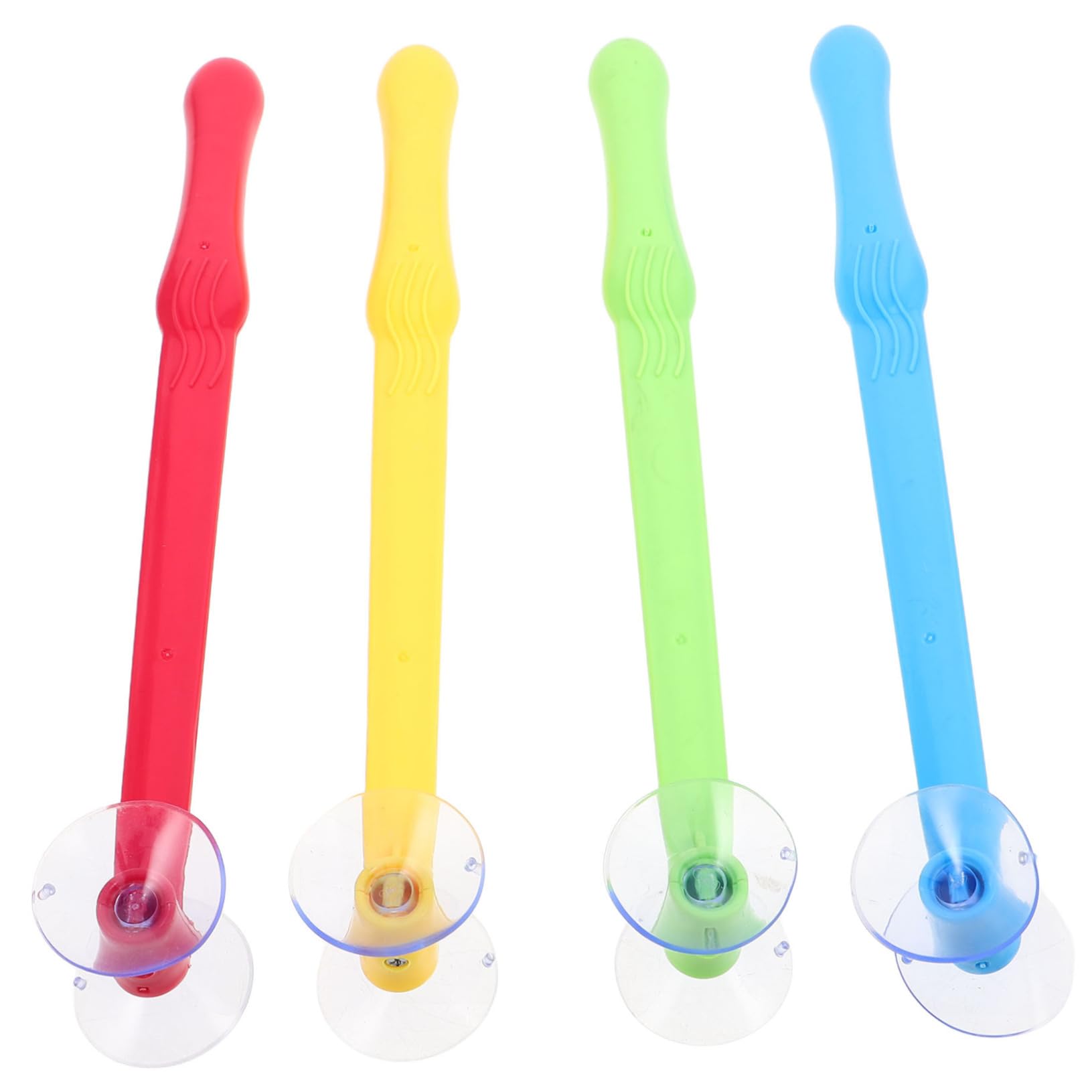 Milisten 4pcs Suction Cup Hammer Early Educational Reaction Training Game for Family Interaction Enhancing Motor Skills While Learning Colors Shapes and Numbers