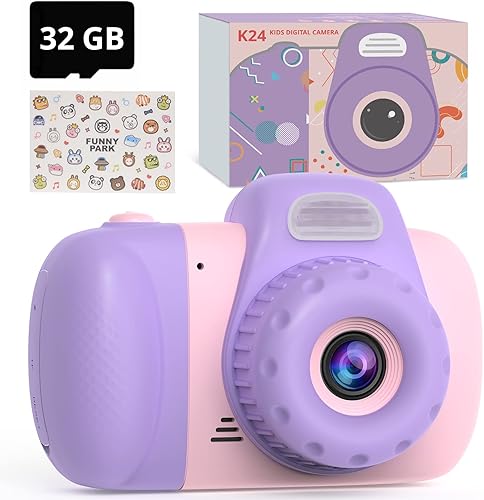 HIMEN Juguetes de cámara para niños de 3 a 8 años, regalos de cumpleaños de Navidad para niñas de 4, 5, 6, 7, 9, 10, 12 años, cámara de video