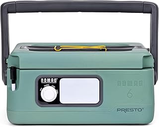 Presto 06016 6-Quart Nomad Traveling Slow Cooker, Locking Lid, Dry Erase Board, Green