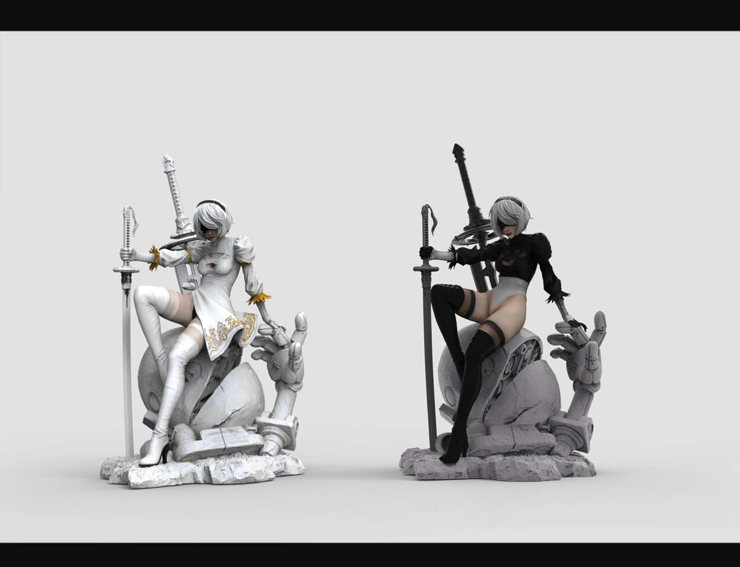 Amazon.co.jp: ヨルハ二号B型 2B フィギュア 1/4スケール 塗装済み完成