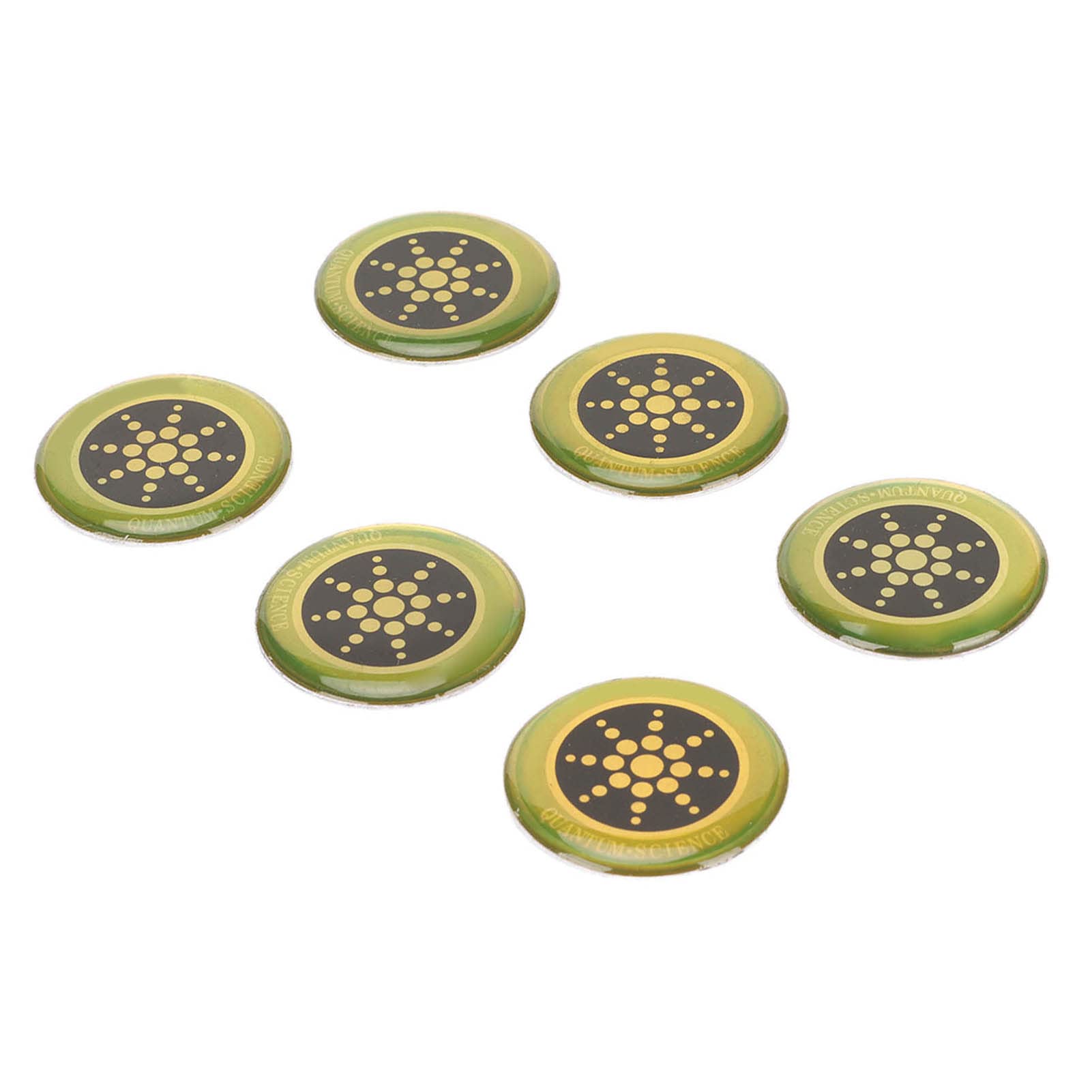 Leyt Gold Cell Phone Protection Stickers, Self Adhesive Minerals Emf Radiation Protection Sticker Negative Ions For Computers (Gold)