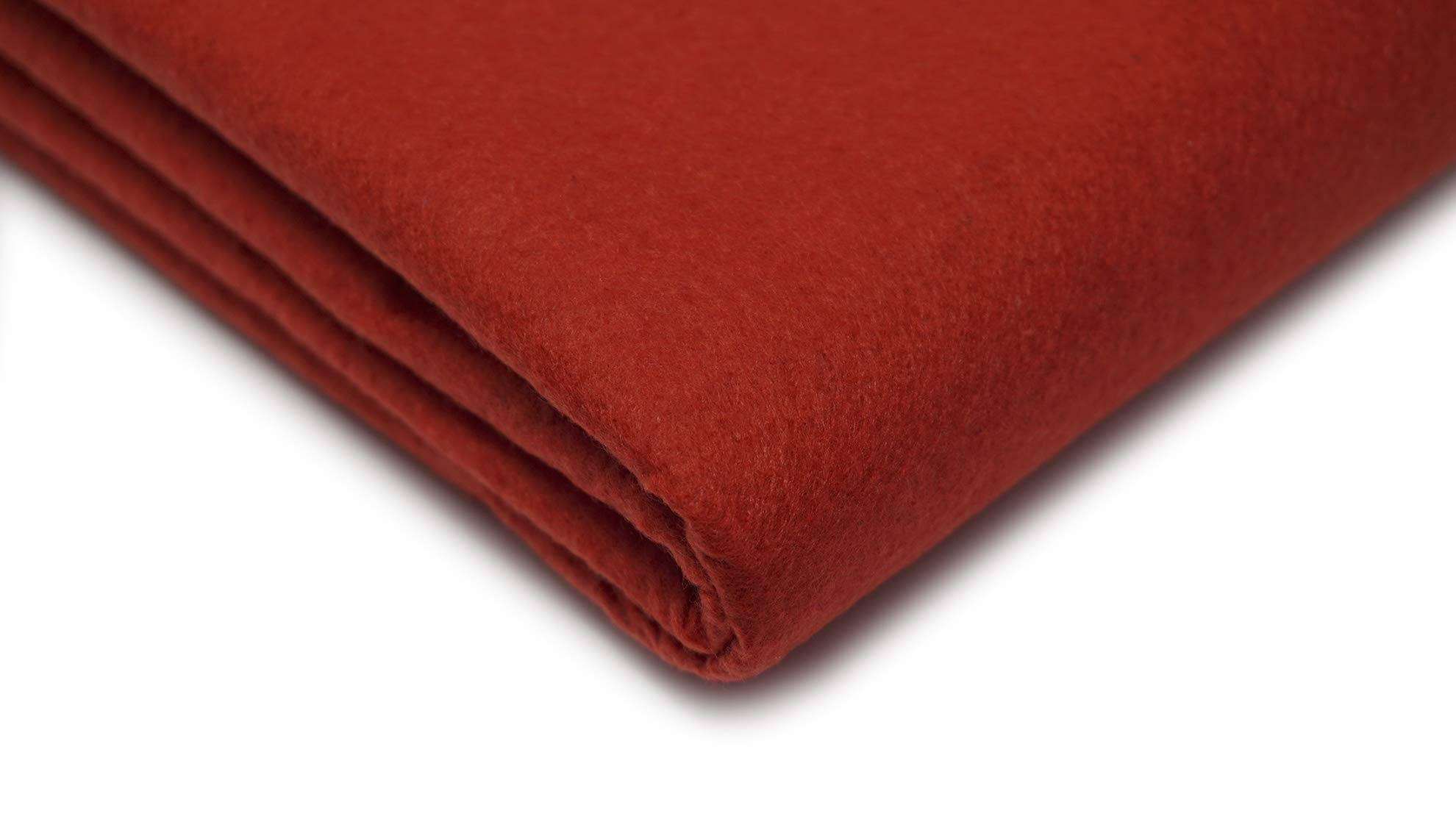 Acrylic Craft Felt Fabric, 150cm Width, 20 Colour Options, Sold by The metre, Free Delivery (Red)