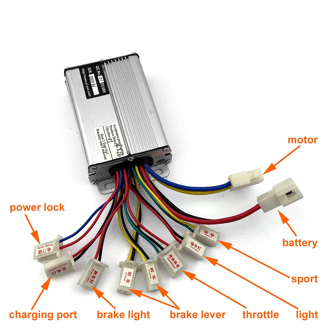1000W Motorrad-Motor-Kit, das Gas ATV zu ATV ändert DIY 4-Rad-Kinderfahrzeug (36V Twist kit)