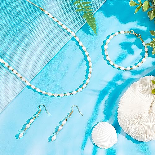 NBEADS 2 Strands Natural Cultured Freshwater Pearl Beads - Image 3