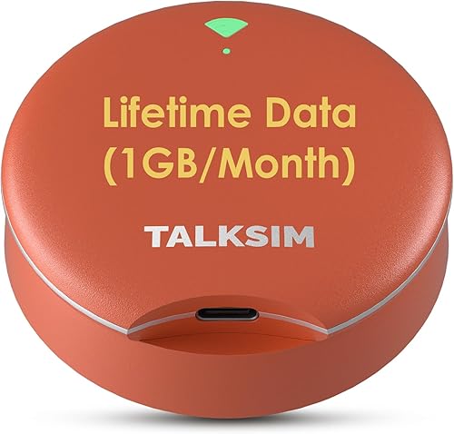 Hotspot móvil UFO con 1 GB de datos por mes, dispositivo de punto de acceso WiFi 4G LTE de bolsillo portátil, compatible con AT&T, T-Mobile, Verizon