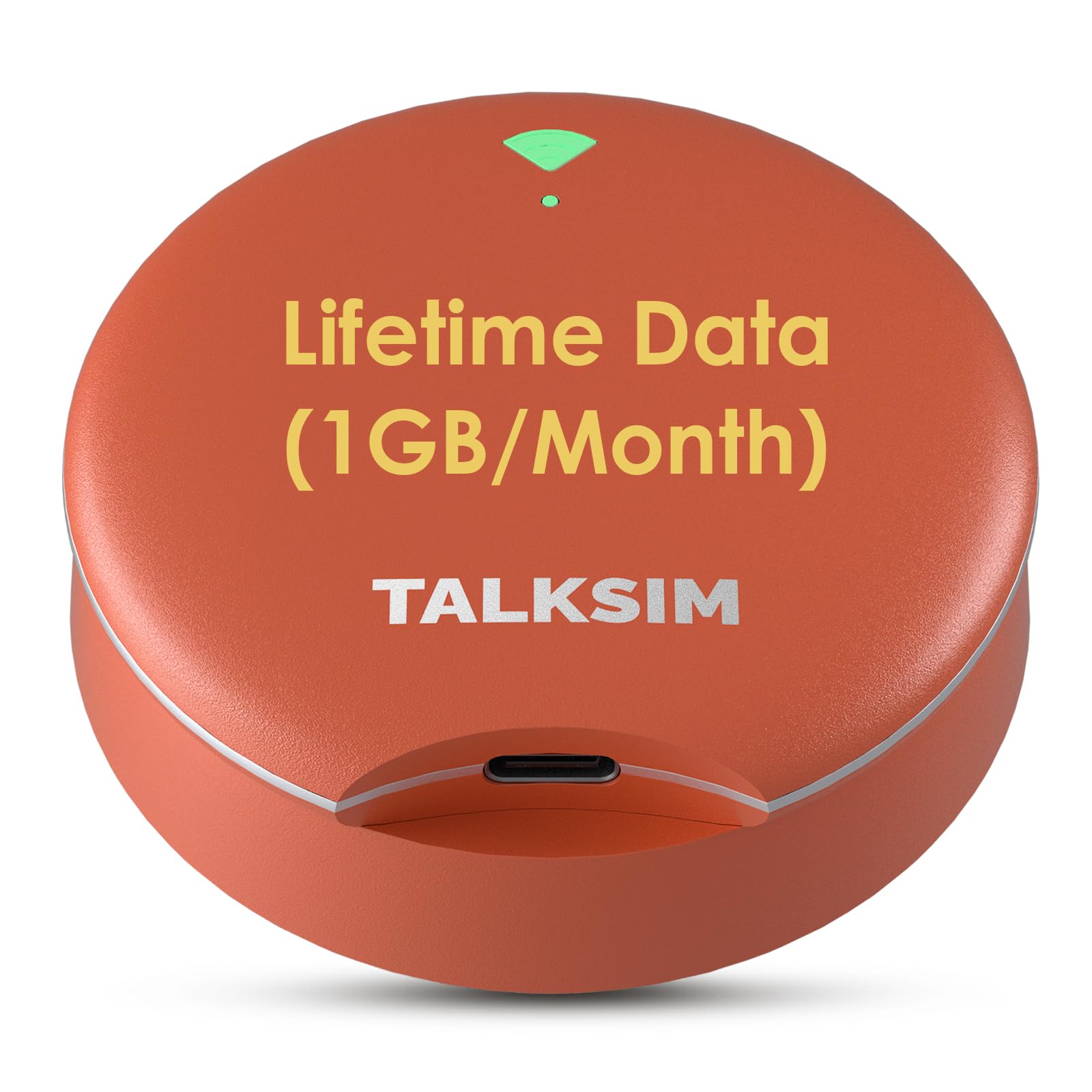UFO Mobile Hotspot with 1GB Data Per Month, 4G LTE Portable Pocket WiFi Hotspot Device, Compatible with AT&amp;T, T-Mobile,Verizon |10 Devices,USA Coverage,No SIM Require(Orange, 1GB/Mo.)