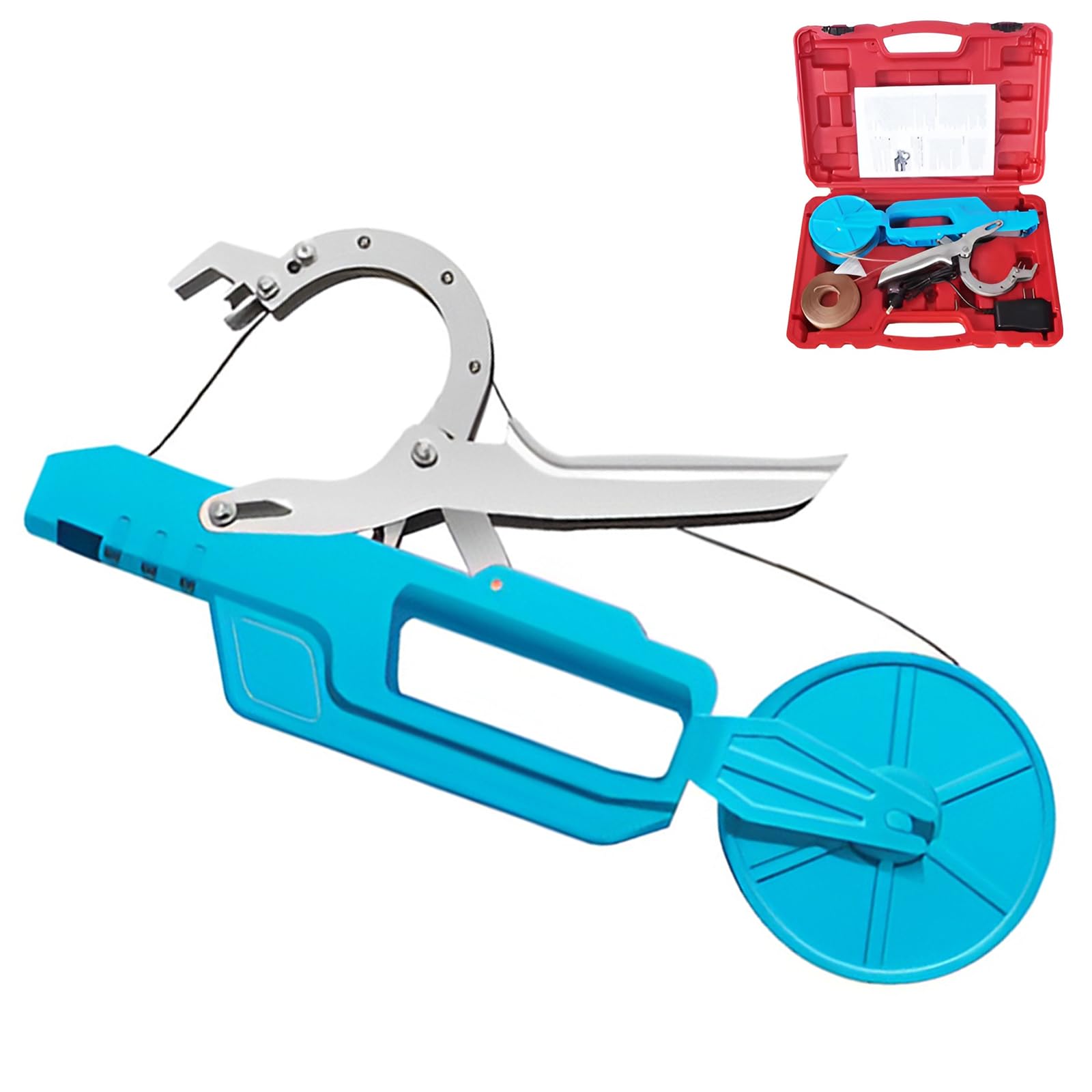 CVJdfhRE plant ties， Electric Tree Branch Binding Machine, Cordless Garden Plant Tape Tool with 90M Tie Wire, Maximum Diameter 50mm
