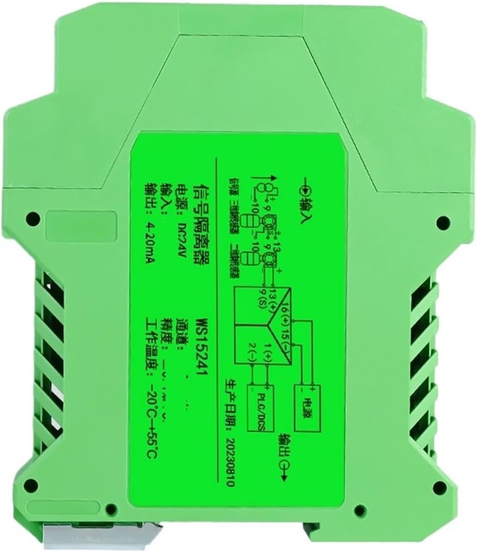 Signal Isolation Transmitter 0-10V to 4-20mA Current and Voltage Distribution Conversion Module 24V(One in and Three Out)