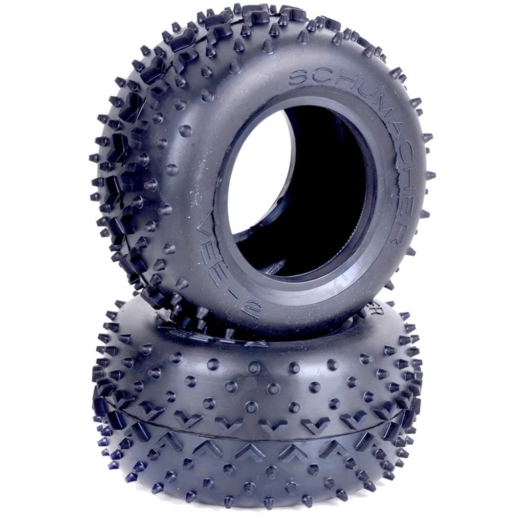 Schumacher Racing U6502 - VEE 2 Blue Truck Tires, Front (2)