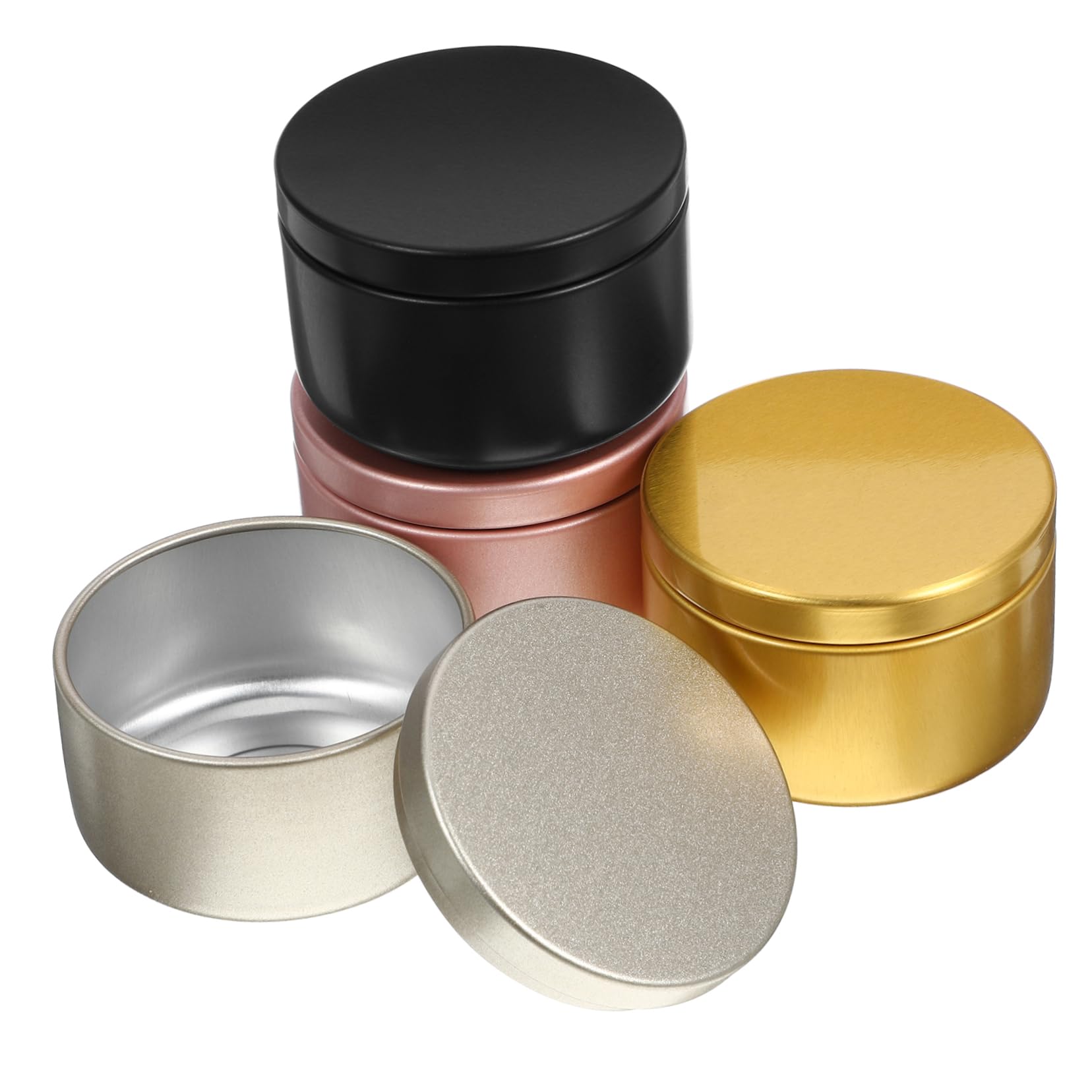 DOITOOL Pcs Candle Jar Candle Tins Bulk Small Candle Tins Vessels Blank Candle Storage Container Candle Making Supplies Candle Container Candle Containers Scented Candle Aluminum