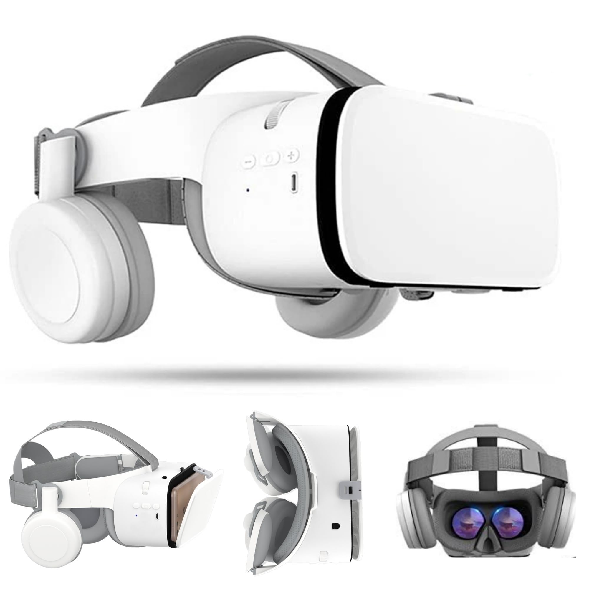 VR, occhiali 3D per realtà virtuale per adulti e bambini, per video e giochi 3D, occhiali VR per iPhone 17, 16, 15, 14, 13, 12, 11, Pro X XR SE, Samsung Galaxy S24, S23, S22 Edge, ecc