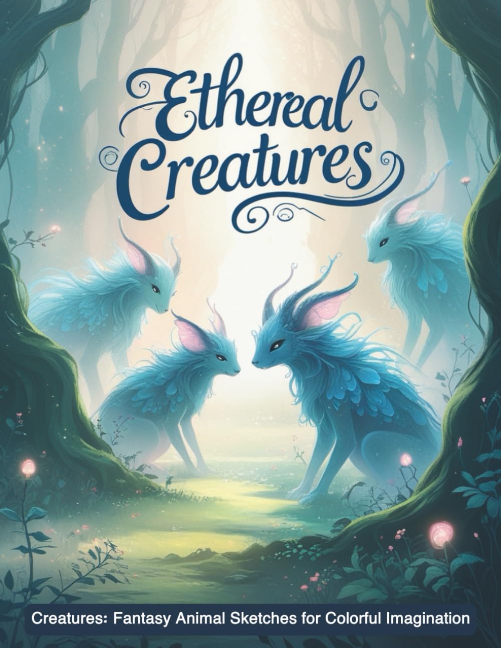 Ethereal Creatures: Fantasy Animal Sketches for Colorful Imagination