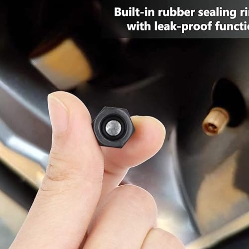 Miniatura 4 de GROWBY Car Tyre Valve Caps for Volvo S40 S60 S90 XC40 XC60 XC70 XC90 V40 V60 V90 S80 S80L, Airtight Seal, Rust Water Proof Corrosion Resistant