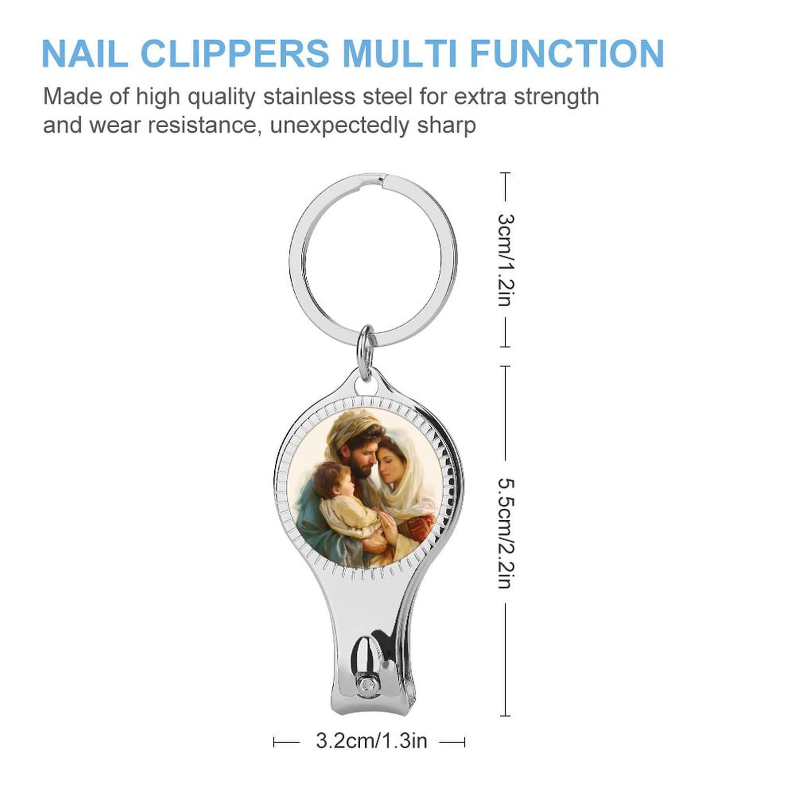 Jesus Nail Clippers Toenail Clipper Cutters Classic Mary Religious Professional Nail Trimmer Nail Cuticle Cutter for Women Men