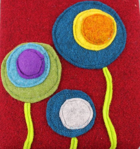 Custodia per Tablet, IPAD in feltro rosso con