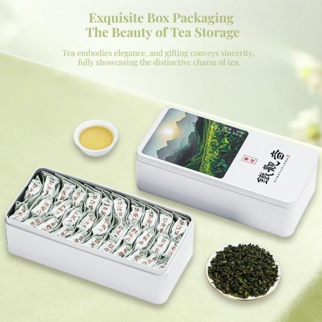 Tè Oolong Anxi Tie Guan Yin de qualité supérieure, Arôme fort 256g * 2 boîtes emballées individuellement sous vide