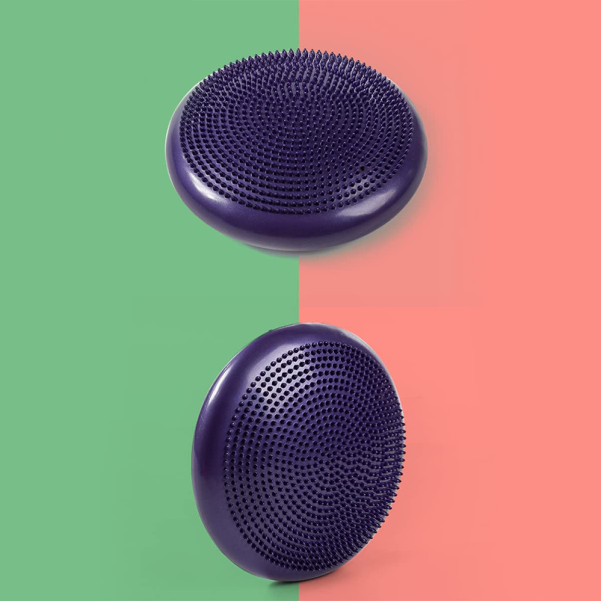 Happyyami cojín tambaleante Disco oscilante Fatiga Postura Refuerzo Centro tambalearse Juguete Auto Asiento ergonómico cojín de Asiento oscilante Disco de Púrpura