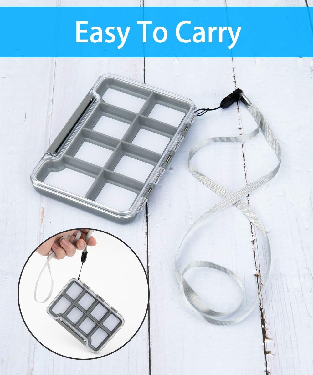 Meboyz Compna Fishing Lure Boxes, Bait Storage Case Fishing Tackle Storage Trays Accessory Boxes Thicker Plastic Hooks Organizer Containers for Vest Casting Fly Fishing - Waterproof Seal : Sports & Outdoors