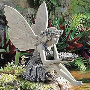 MBVBN Outdoor Garden Fairy Statue Ornaments, Angel Sculpture Realistic Figurine Decor, Antique Resin Craft Home Table Decorations Lawn Yard Art Porch Patio Housewarming Garden